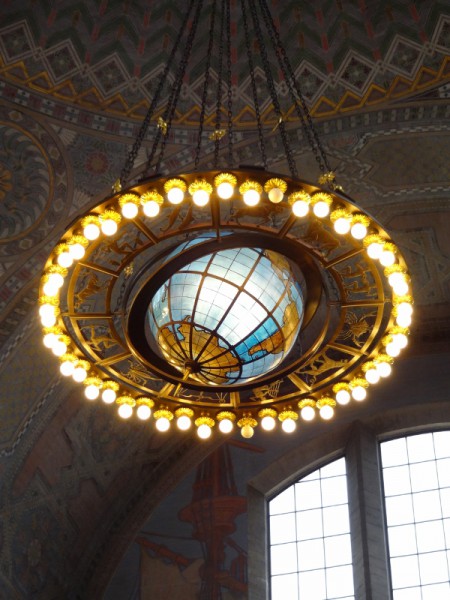 Globe Light at Central Library Los Angeles