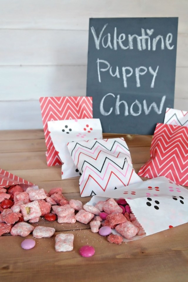 puppy chow is a fun valentines day food