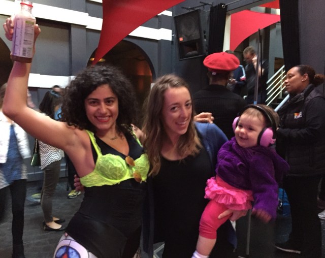 Women and infant dancing