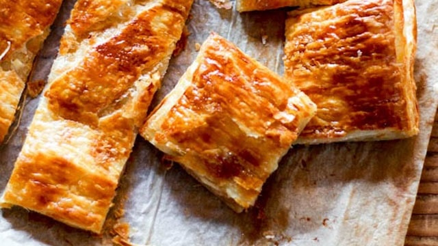 Ham and cheese puff pastry