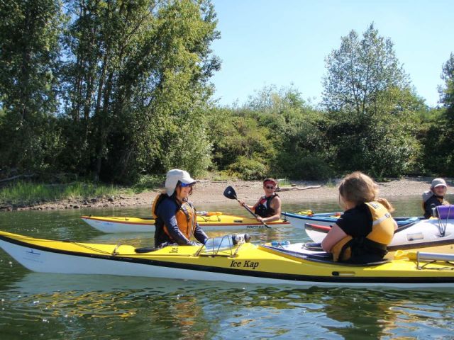 Kids kayaking