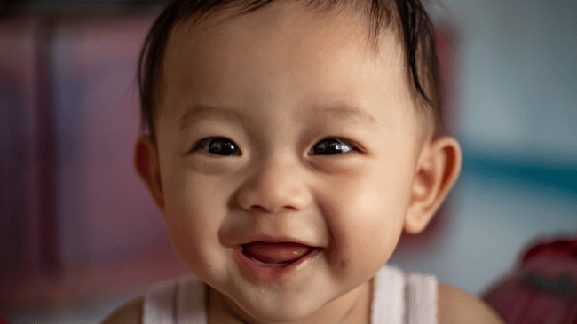 pinch cheeks baby study