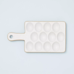 Hearth and Hand Target Spring Collection Speckled Stoneware Exposed Rim Egg Tray