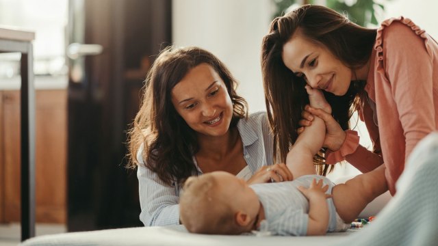 mom friends with a baby