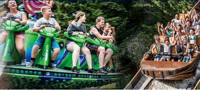 Riders at Wild Waves theme and water park enjoy thrilling rides