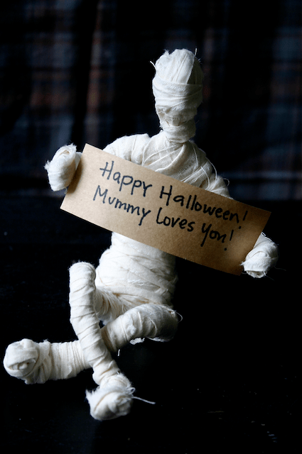 a bendable mummy craft