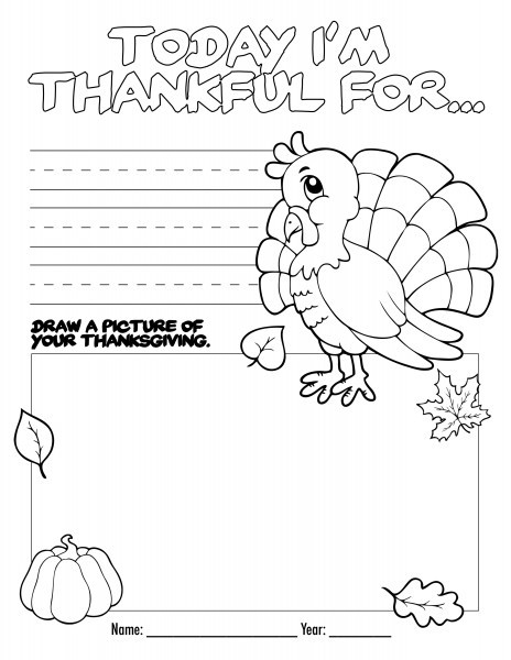 Thanksgiving activity pages