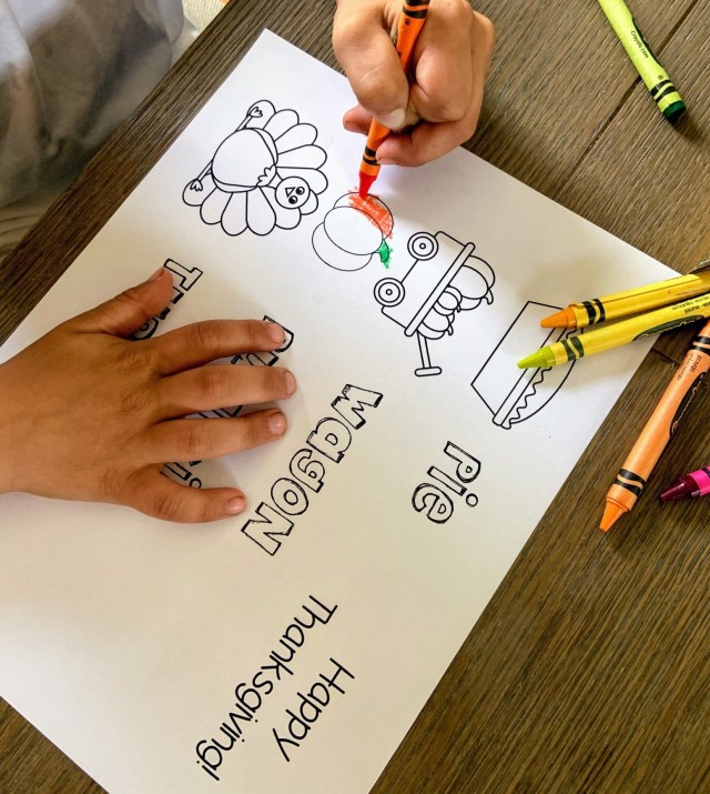 Free Thanksgiving printable