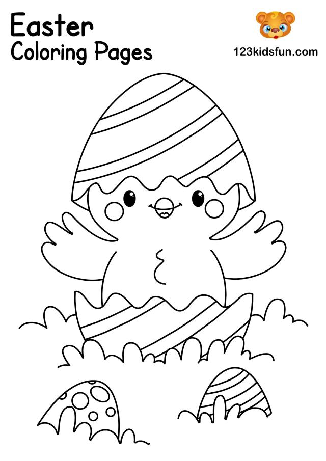 Free Easter Printables can be coloring pages