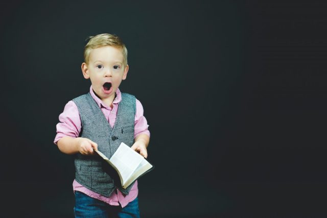 boy with book