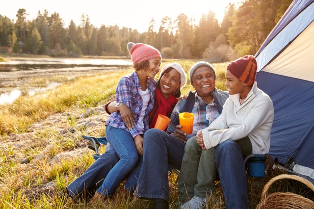 grandparents camping with kids