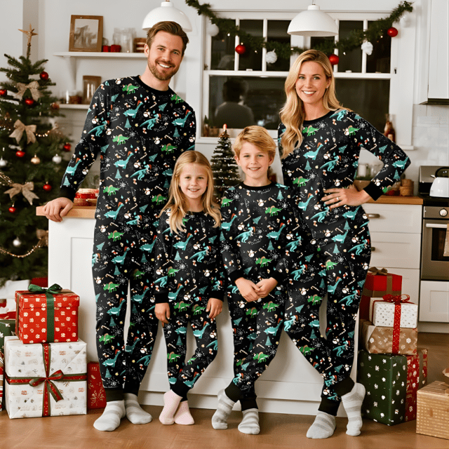 Family Matching Pajamas Amazon Dinosaur