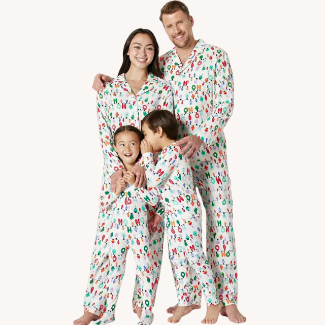 Family Matching Pajamas Amazon Essentials Festive Lights