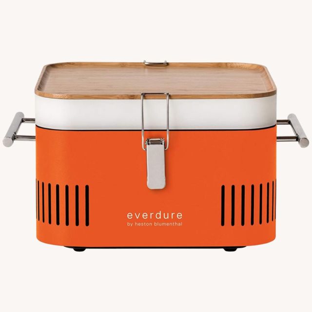 orange retro portable grill