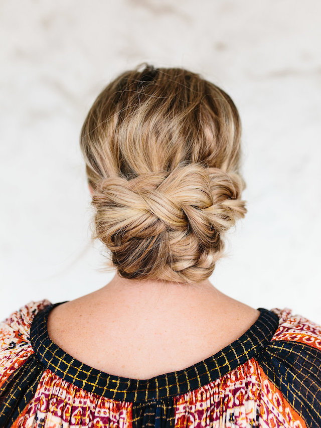 This triple-braided holiday hairstyle is easier than it looks