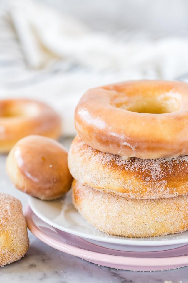 picture of a homemade air fryer donut recipe