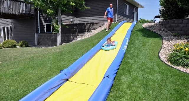 backyard waterslides