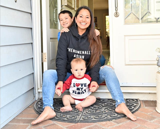 mom kids front porch veena crownholm