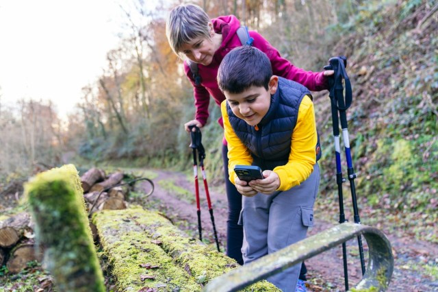 geocaching with kids