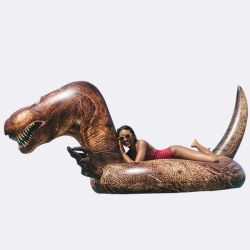 best pool floats summer 2022, inflatable dinosaur float