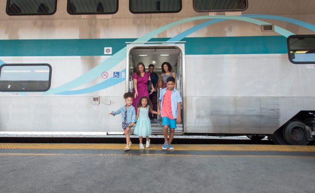 Metrolink Train Stops LA to San Diego