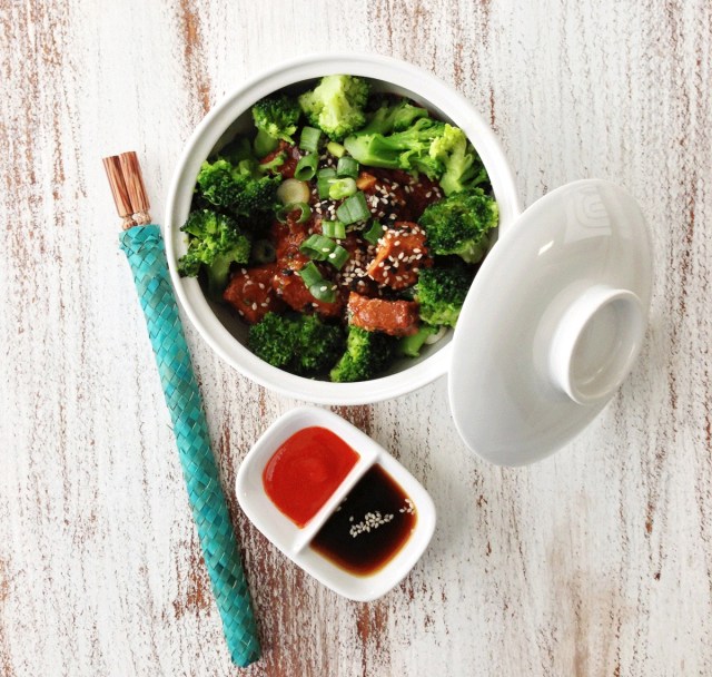 a picture of one of the easiest slow cooker recipes, honey ginger chicken