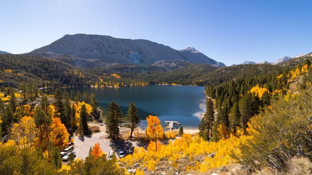 best fall foliage near LA Mammoth Lakes