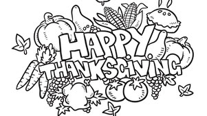 thanksgiving coloring pages