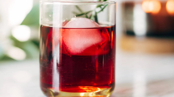 rosemary pom spritzer holiday mocktail