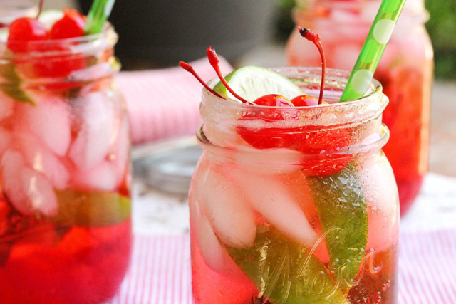 A shirley temple is a fun holiday mocktail