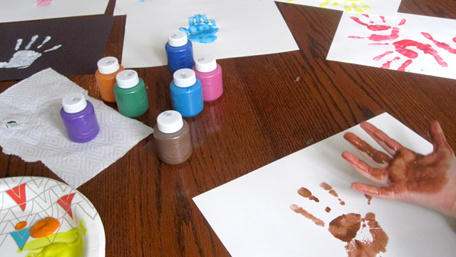 how to make a handprint calendar