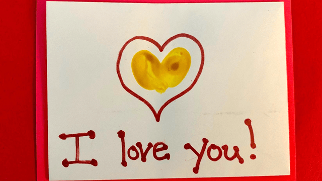 cute thumbprint toddler valentine