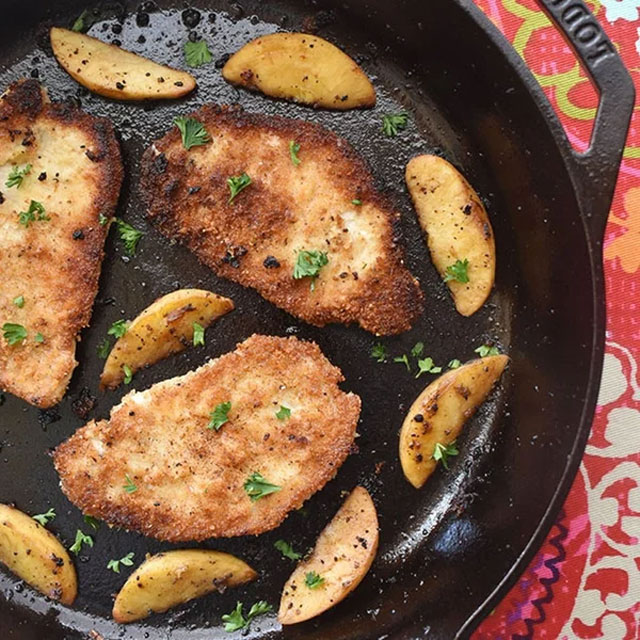 iron skillet recipe for pork cutlets