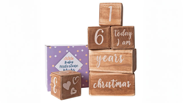 picture of blocks that people can use in baby milestone photo ideas