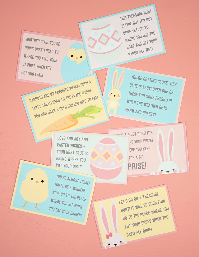scavenger hunt for the easter bunny