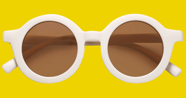 best toddler sunglasses 2022, round white sunglasses for toddlers