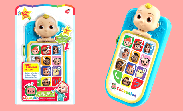 cocomelon easter basket stuffer, learning phone jj