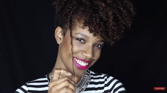 a pineapple updo is an easy hairstyle for curly hair