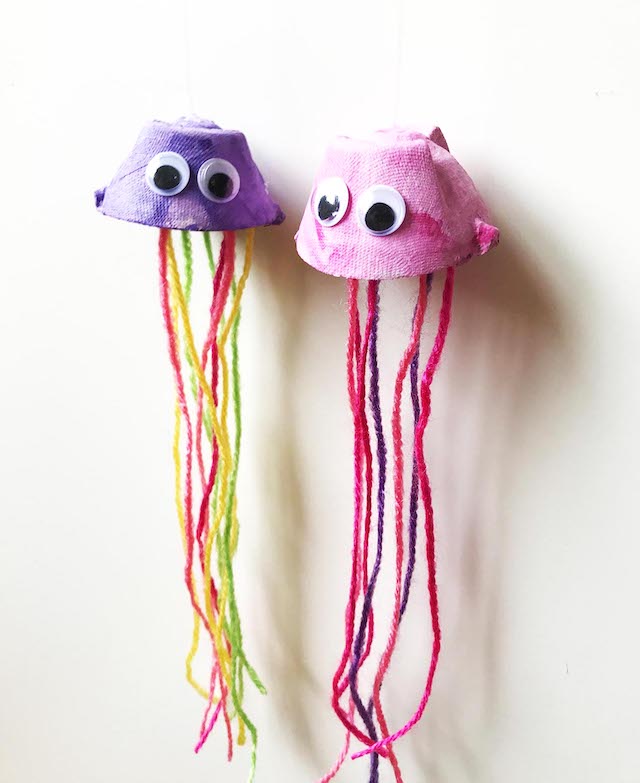jellyfish egg carton craft