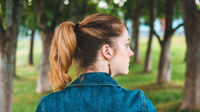 a high ponytail is an easy hairstyle that isn't a mom bun