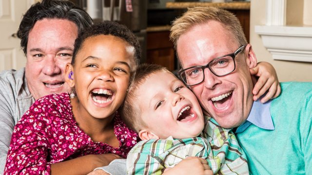 a happy inclusive family