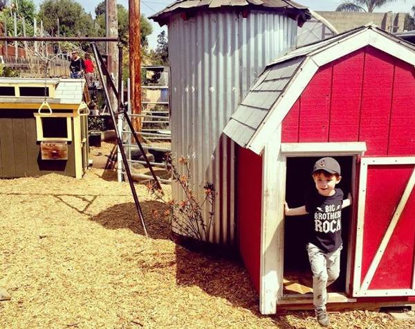 kid exploring City Farmers Nursery a best in San Diego