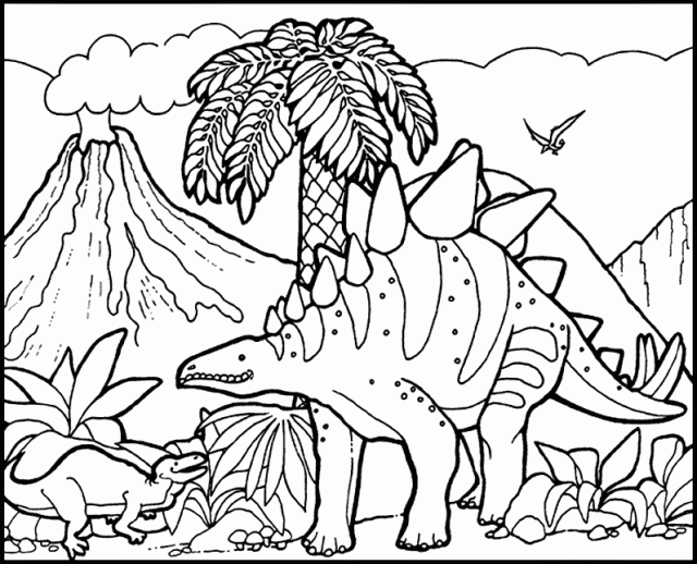 Stegosaurus coloring pages