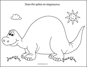 stegosaurus coloring pages