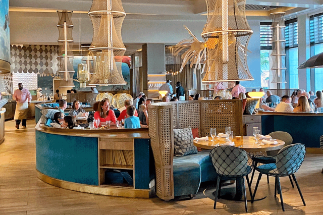 FISH restaurant Atlantis Bahamas family vacation