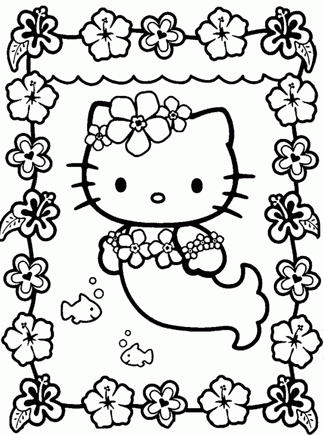 hello kitty coloring page
