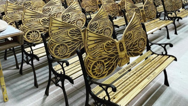 uvalde memorial benches