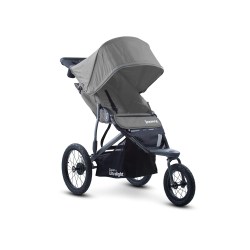 grey jogging stroller