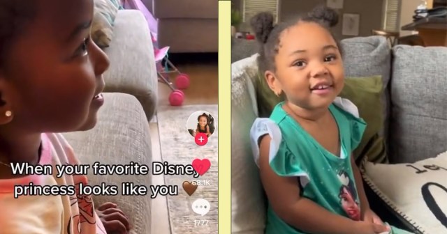 little Black girls watching The Little Mermaid