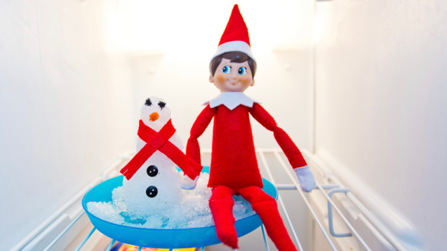 putting the elf in the freezer is one of the best easy elf ideas